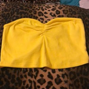 Yellow tube top